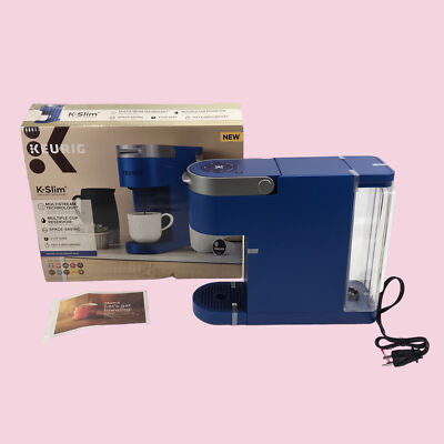 Keurig K-Slim Twilight Blue K-Cup Pod Coffee Machine Single-Serve