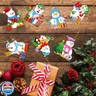 28 Pack Christmas DIY Crafts Kit for Kids, Make Your Own Christmas Snowman Ornaments Xmas Stickers Cutouts Arts and Crafts Bulk for Kids Winter Holiday Xmas Classroom Art Activities Party Decorations