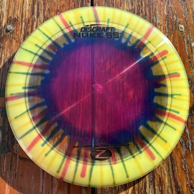 Discraft Z Fly Dye Nuke SS Factory Tie Dye Disc Golf Driver PFN Stamp 170g 9/10
