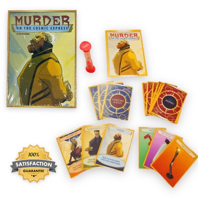MURDER ON THE COSMIC EXPRESS Sci-Fi Murder Mystery Card Game NEW FACTORY SEALED