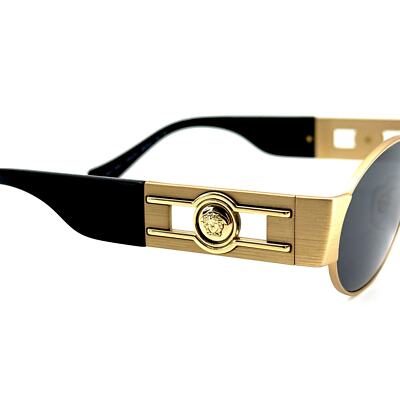Pre-owned Versace Sunglasses Mod.2264 1002/87 Authentic In Black