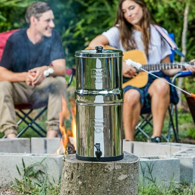 TRAVEL BERKEY Water Filter System with 4 Black Elements Filters