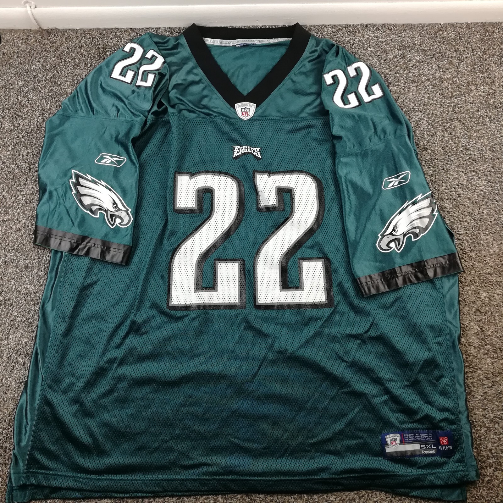Philadelphia Eagles Asante Samuel Jersey Reebok Green Mens 5XL | eBay