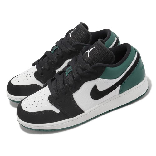 

Nike Air Jordan 1 Low GS AJ1 Mystic Green Kids Youth Women Casual 553560-113, Белый, Air Jordan 1 Low Gs