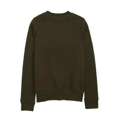 Treasure & Bond Youth Boy's Olive Sarma Quilted Sweatshirt Size XL (14-16)