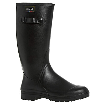 Pre-owned Aigle Womens Boots Cessac Lady Casual Pull-on Wellington Calf Length Rubber