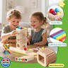 Montessori Toys for 3 Year Old Fine Motor Skills Toys for 5 Year Old Wooden Board Game - Educational Toys with Colorful Sticks, Dice and Stones, Christmas Family Game Gifts for Age 4 5 6 7 8 Boys Girls