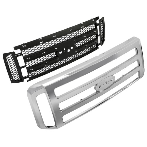 Grille For Ford 1999-2004 Super Duty F250 F 250 F350 F450 F550 Excursion Chrome
