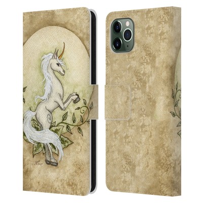 OFFICIAL AMY BROWN MYTHICAL LEATHER BOOK WALLET CASE FOR APPLE iPHONE PHONES