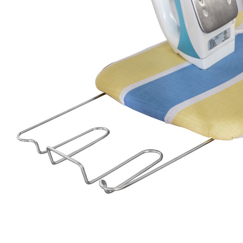 Laundry Storage T-Leg Ironing Board with Retractable Iron Rest, Blue/Yellow