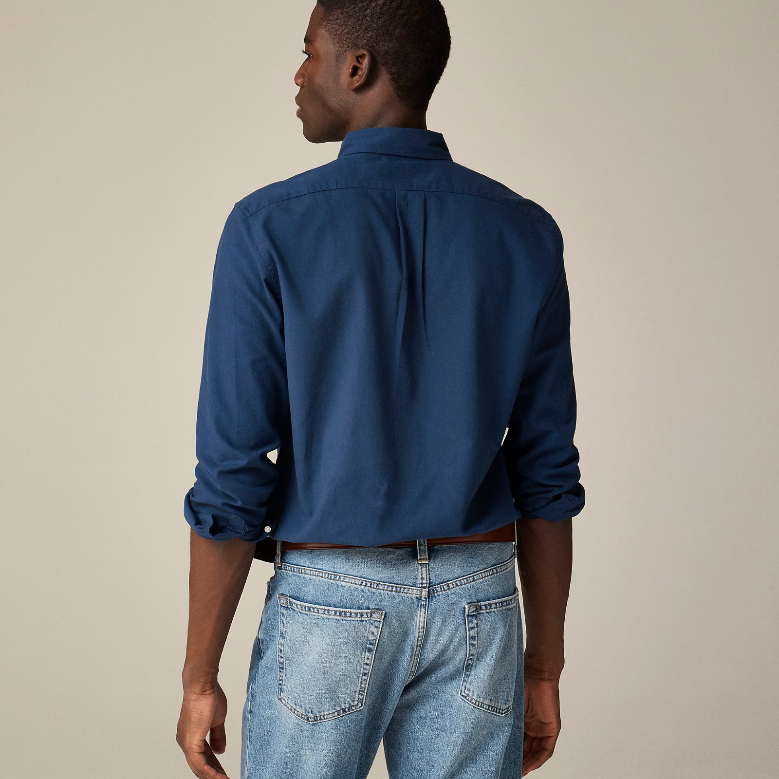 J Crew NAVY Classic Fit Broken-in Organic Cotton Oxford Shirt Ships FREE!