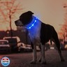 MASBRILL Led Dog Collar-Rechargeable Light Up Dog Collars Water-Resistant Lighted Dog Collar Flashing Glowing Dog Collar Night Walking Collar for Dogs