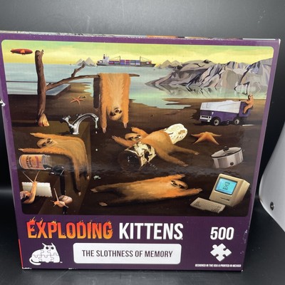 500 Piece Puzzle Exploding Kittens Puzzle The Slothness of Memory Jigsaw New