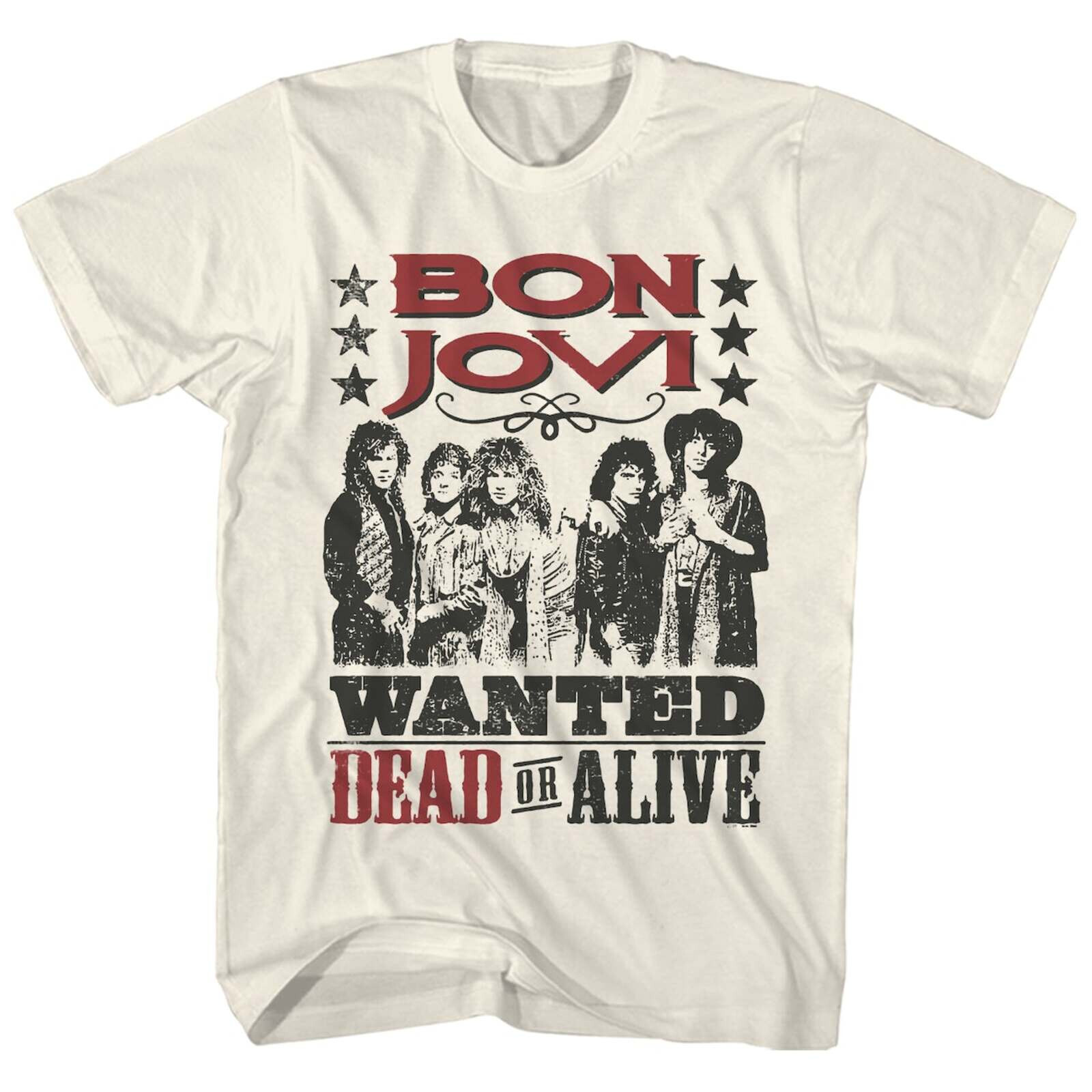 BON JOVI cd lgo WANTED DEAD OR ALIVE Official SHIRT XL New
