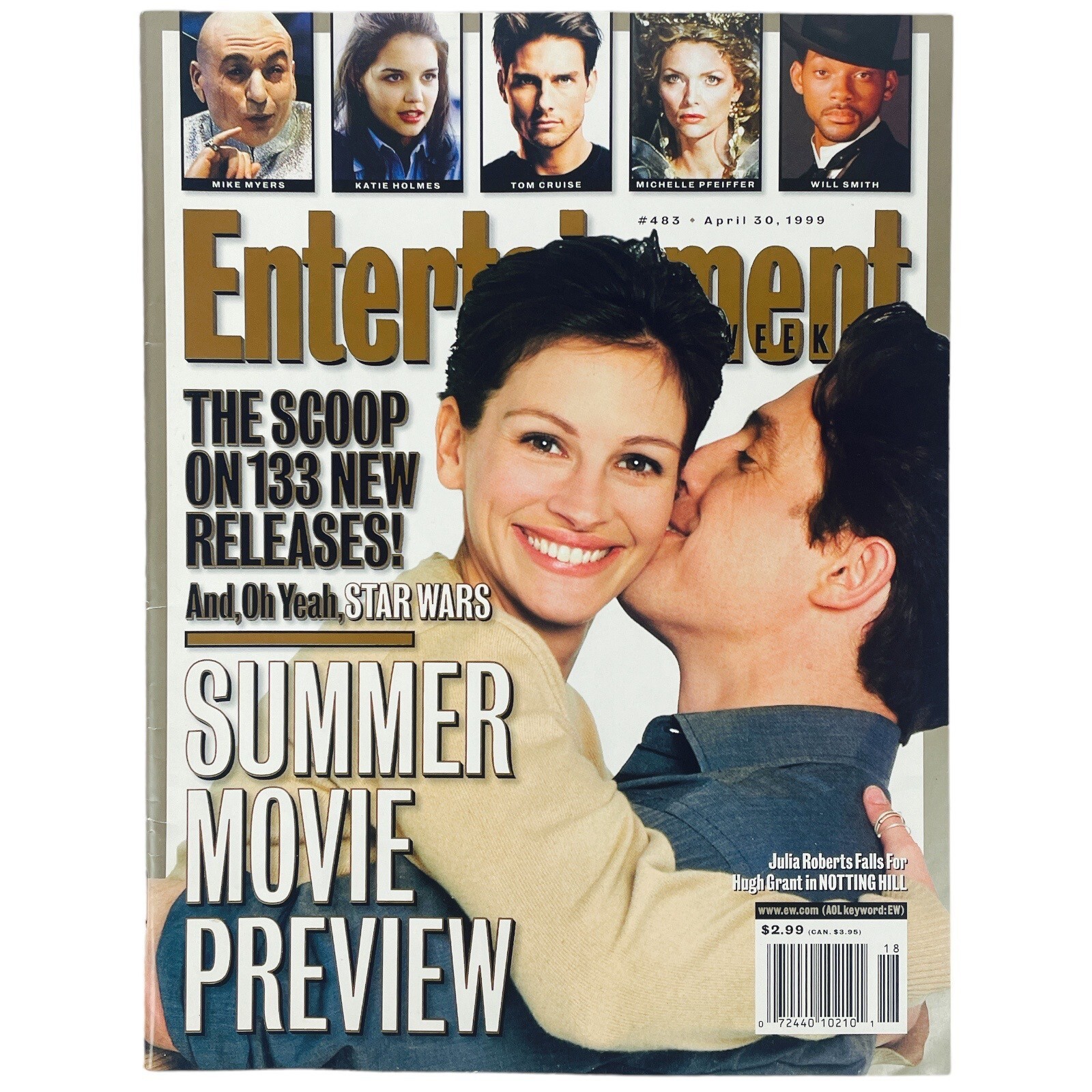 Star Wars Entertainment Weekly Apr 30, 1999 Tom Cruise Will Smith Julia Roberts