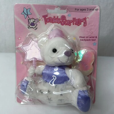 Twinkle Star Fairy Teddy Bear Pueple Stravina 4'' Stuffed Animal Vintage Toy Mini