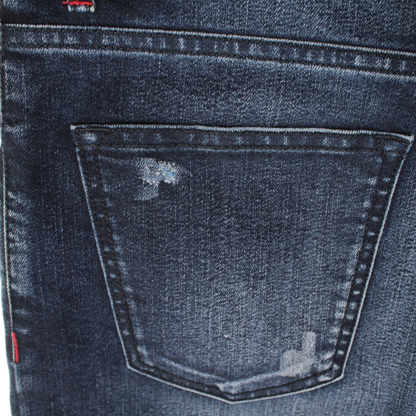 Kiton NWT 5 Pocket Jeans Size 33 US Solid Dark Blue Cotton