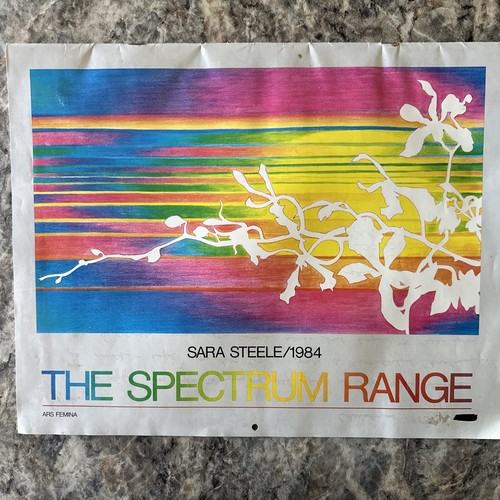 Vintage 1984 Sara Steele The Spectrum Range Calendar | eBay