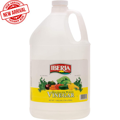 Iberia All Natural Distilled White Vinegar, 1 Gallon - 5% Acidity