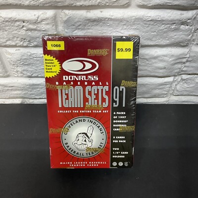 1997 Donruss Team Sets 97 Baseball Cleveland Indians Chief Factory Sealed Box