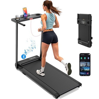 Klappbar Laufband für Zuhause mit Handlauf,Walking Pad 1-12km/h,150 kg