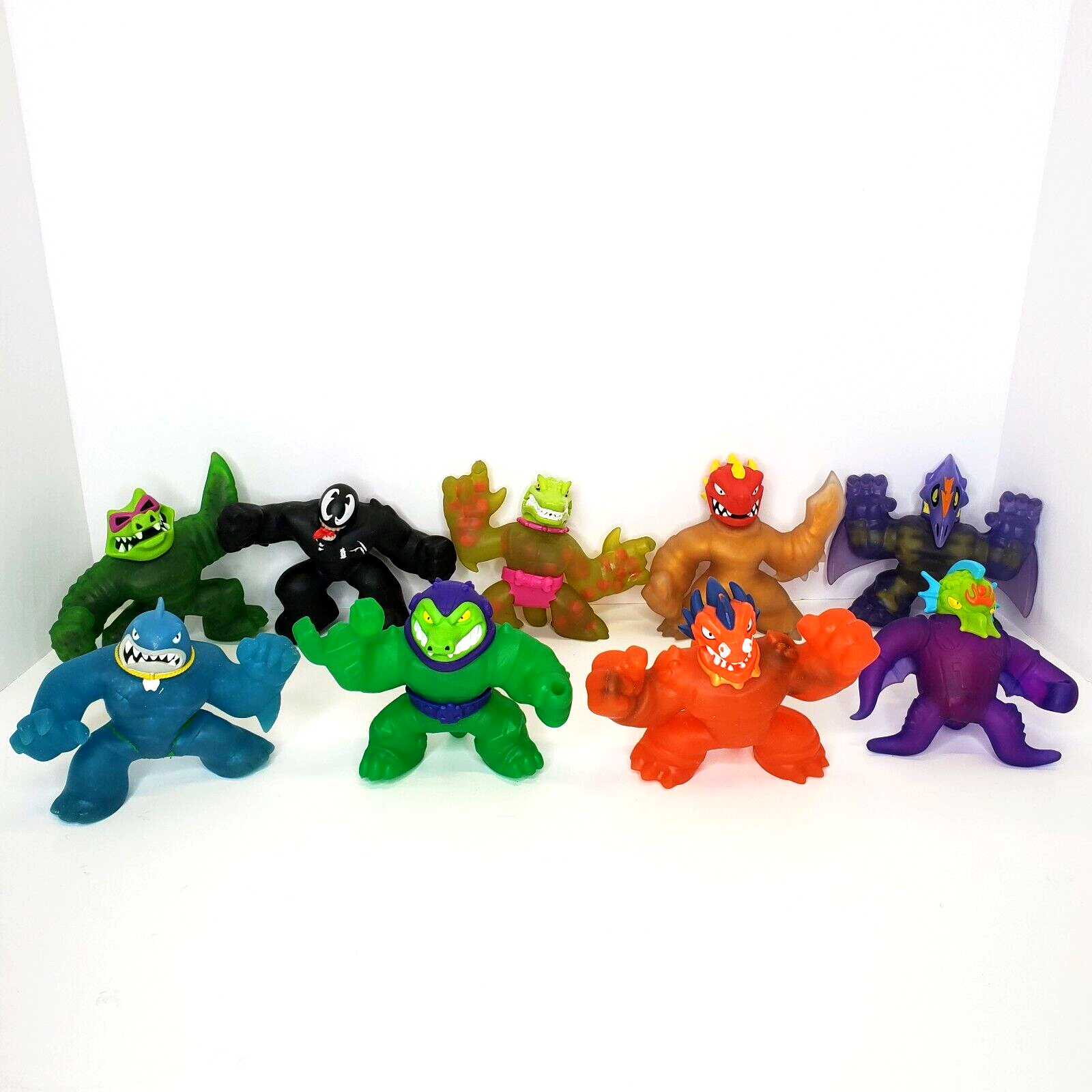 Heroes Of Goo Jit Zu Toy - Lot of 9 Squishy Stretchy Sticky