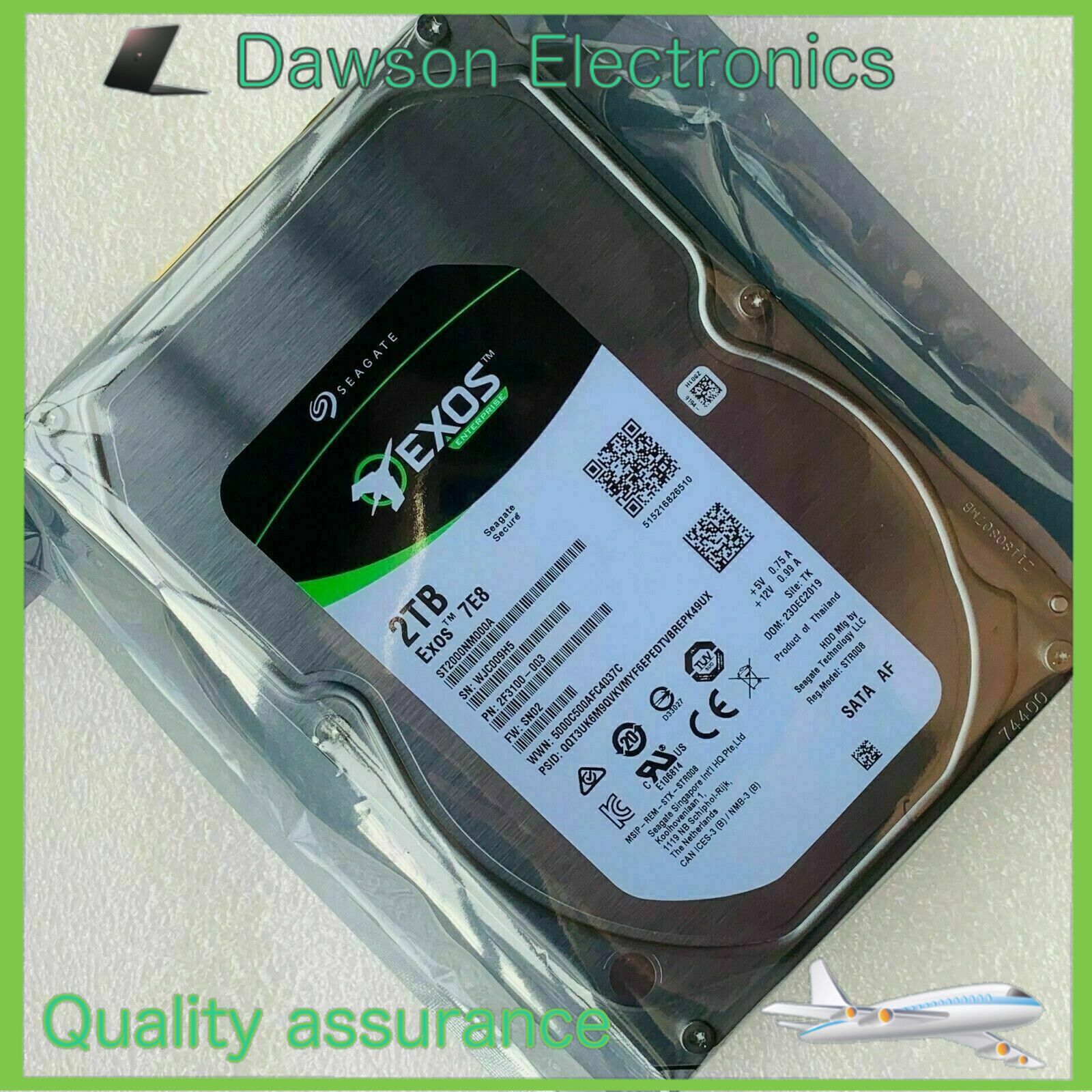 Seagate ST2000NM000A（3.5インチ HDD 2TB） ST2000NM000A Seagate Exos 7E8 2TB Enterprise 3.5