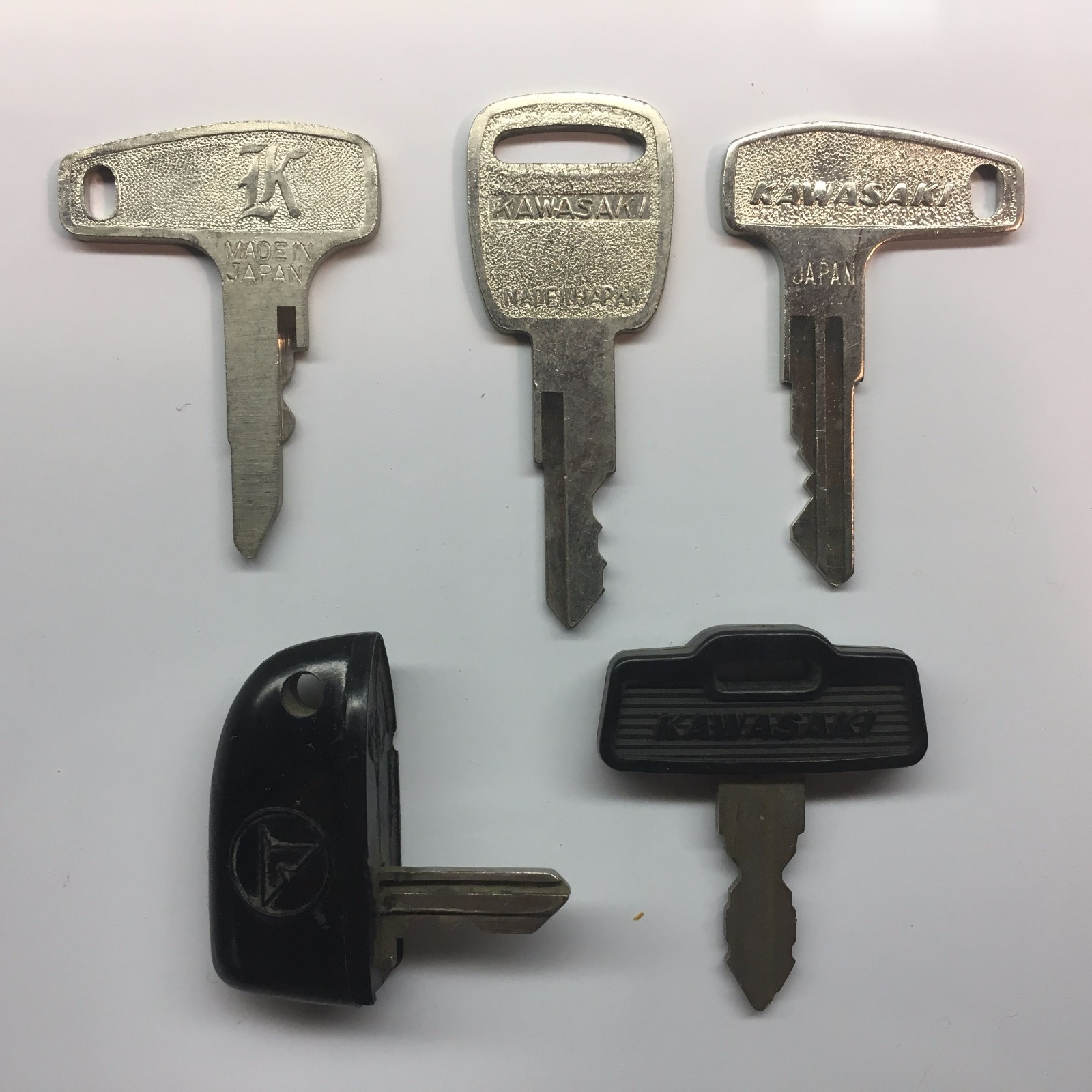 OEM Kawasaki Motorcycle Keys Factory Pre-cut key codes 111