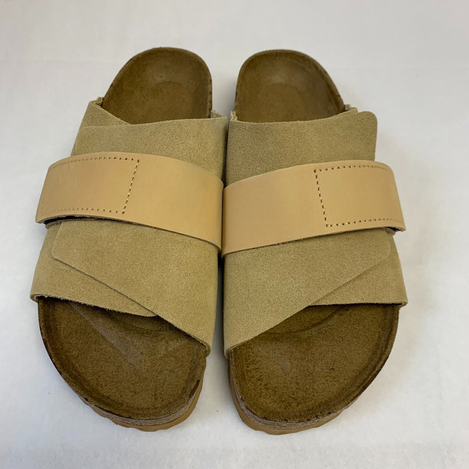 Birkenstock New w/ Box Kyoto Sand Nubuck/Suede Leather