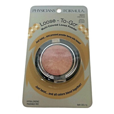 NEW Physicians Formula Loose-To-Go Multi-Colored Loose Powder Bronzer Blusher