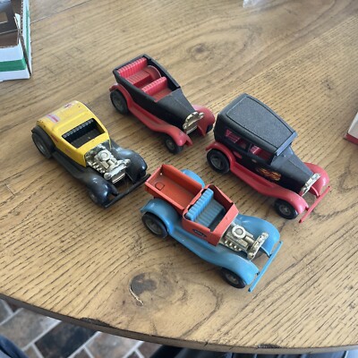 Vintage Lot Of 4 Tonka Metal 3-4  Cars