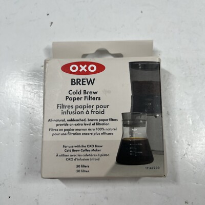 OXO - Good Grips - Cold Brew Coffee Maker Paper Filters - 50 Pack - New!!