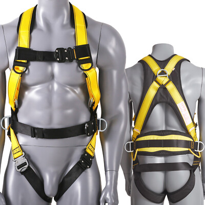 VEVOR Safety Harness Full Body Harness with Padding & Quick Connect Buckles (L)