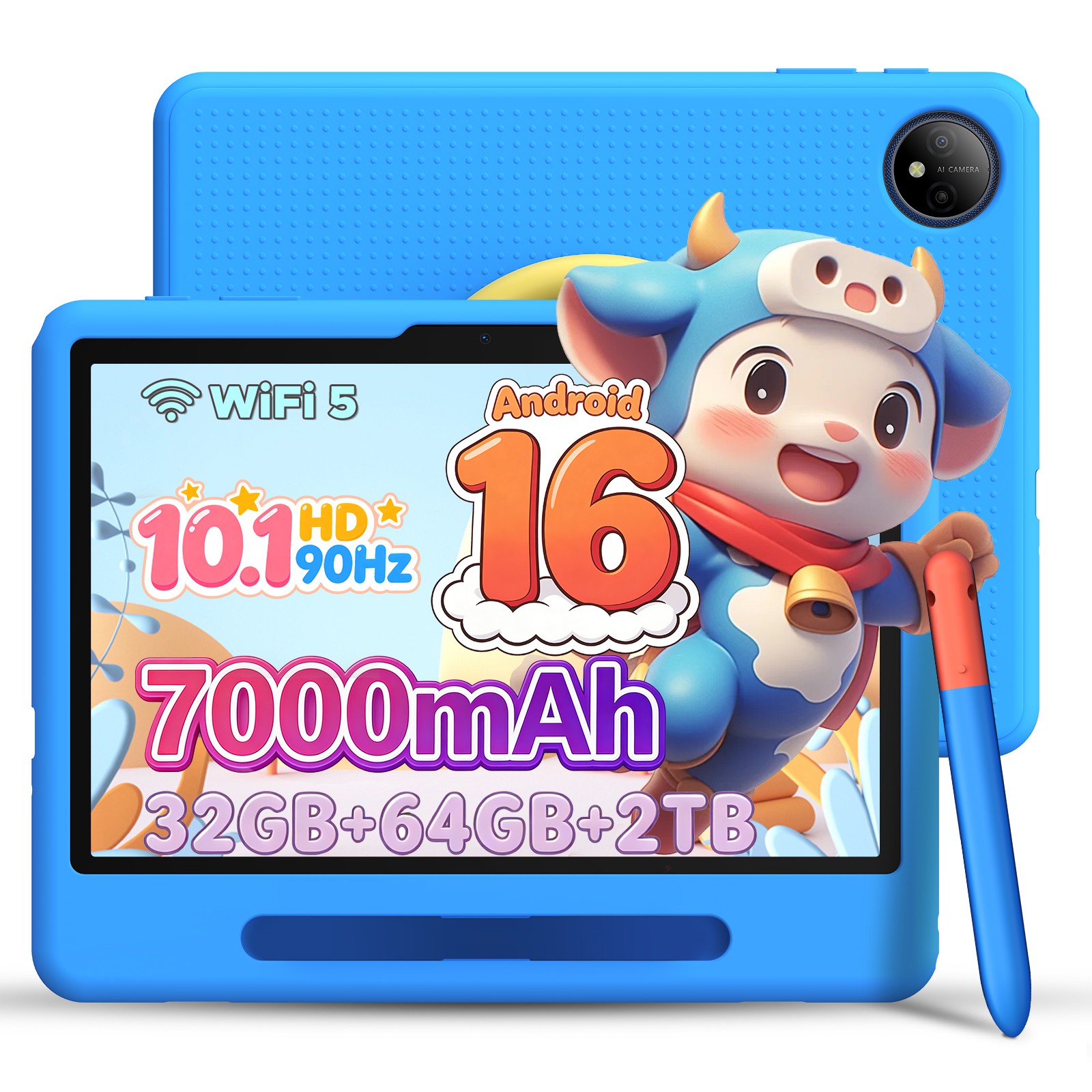 POCKAM P10 Kid Android Kids Tablet 10.1 inch Tablet 32GB+64GB