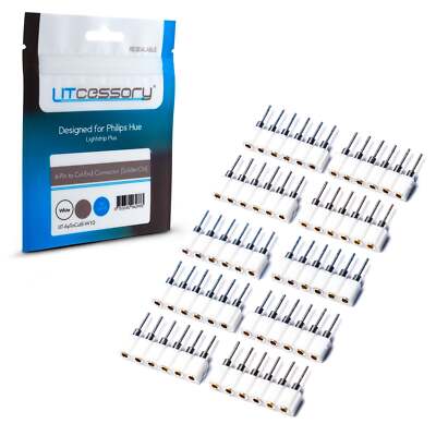 Litcessory 6-Pin to Cut-End Connector for Philips Hue Lightstrip Plus