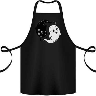 Tablier En Coton Funny Halloween Ying Yang Fantômes 100% Bio