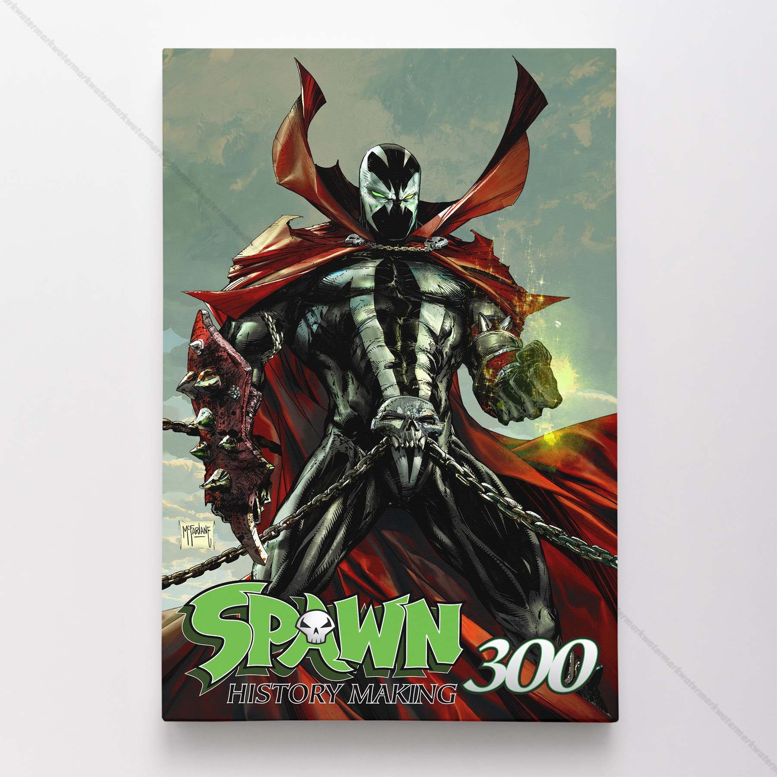 Spawn 300 Poster Canvas Comic Book Cover Art Print #B