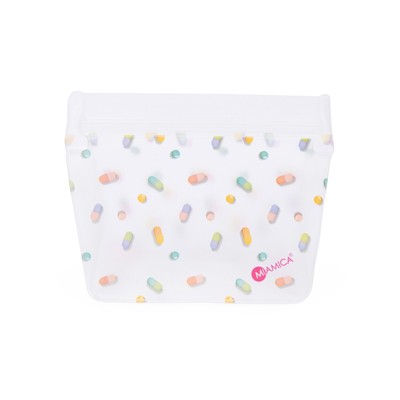 Miamica Pill Pouch Set 8 Reusable Pouches 1 Large Exterior Bag and 7 Small Bags