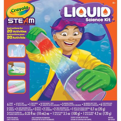 Crayola Liquid Science Kit for Kids, Water Experiments, Educ