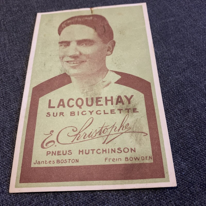 Carte Postale Souple Cyclisme  Lacquehay  SÃ©Rie TrÃ¨S Rare Hutchinson