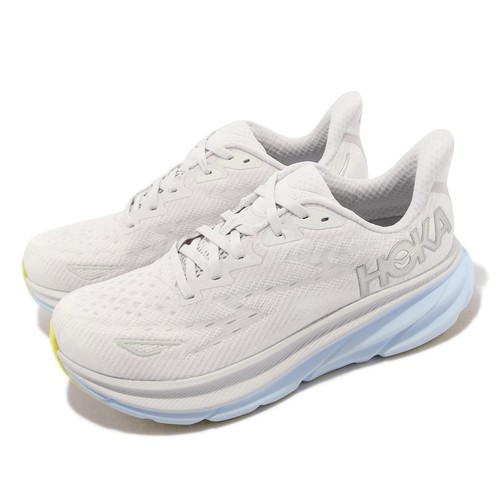 Женские шоссейные кроссовки Hoka Clifton 9 D Wide Cloud Grey Ice Blue 1132211-NCIW