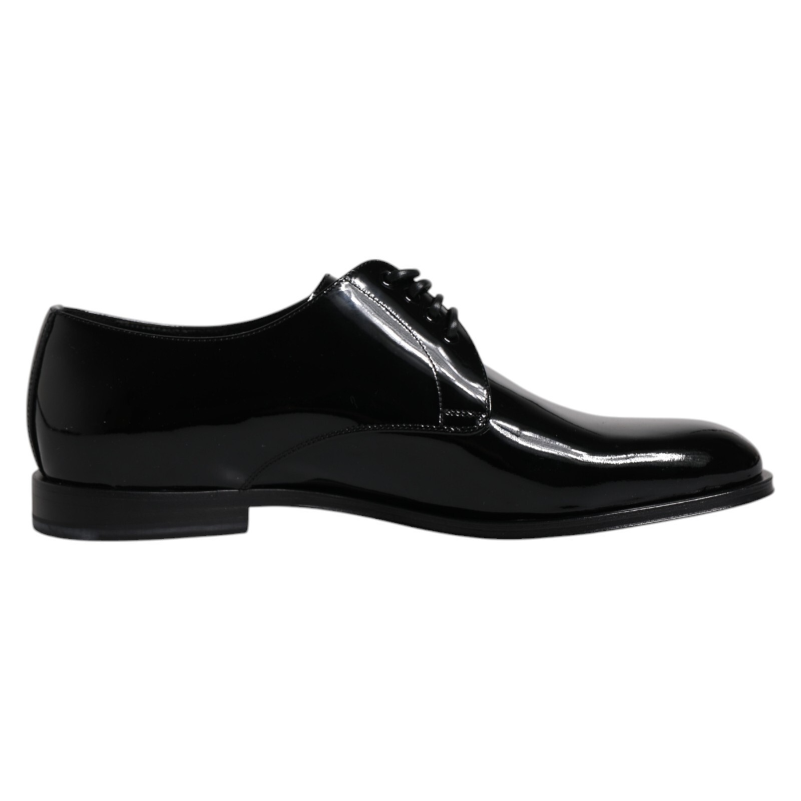 Туфли DOLCE & GABBANA, черное вечернее платье-дерби из лакированной кожи, EU40 / 7 520 долларов США
