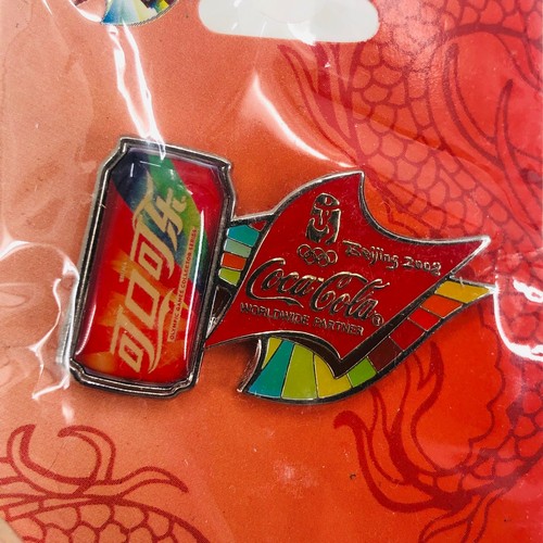 Coca Cola Olympic Can Beijing 2008 Olympics Souvenir Enamel Trading Lapel Pin