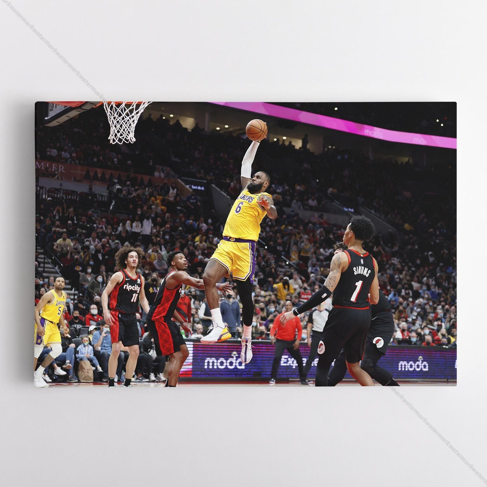 Lebron James Poster NBA Basketball LA Lakers Wall Art Print #19