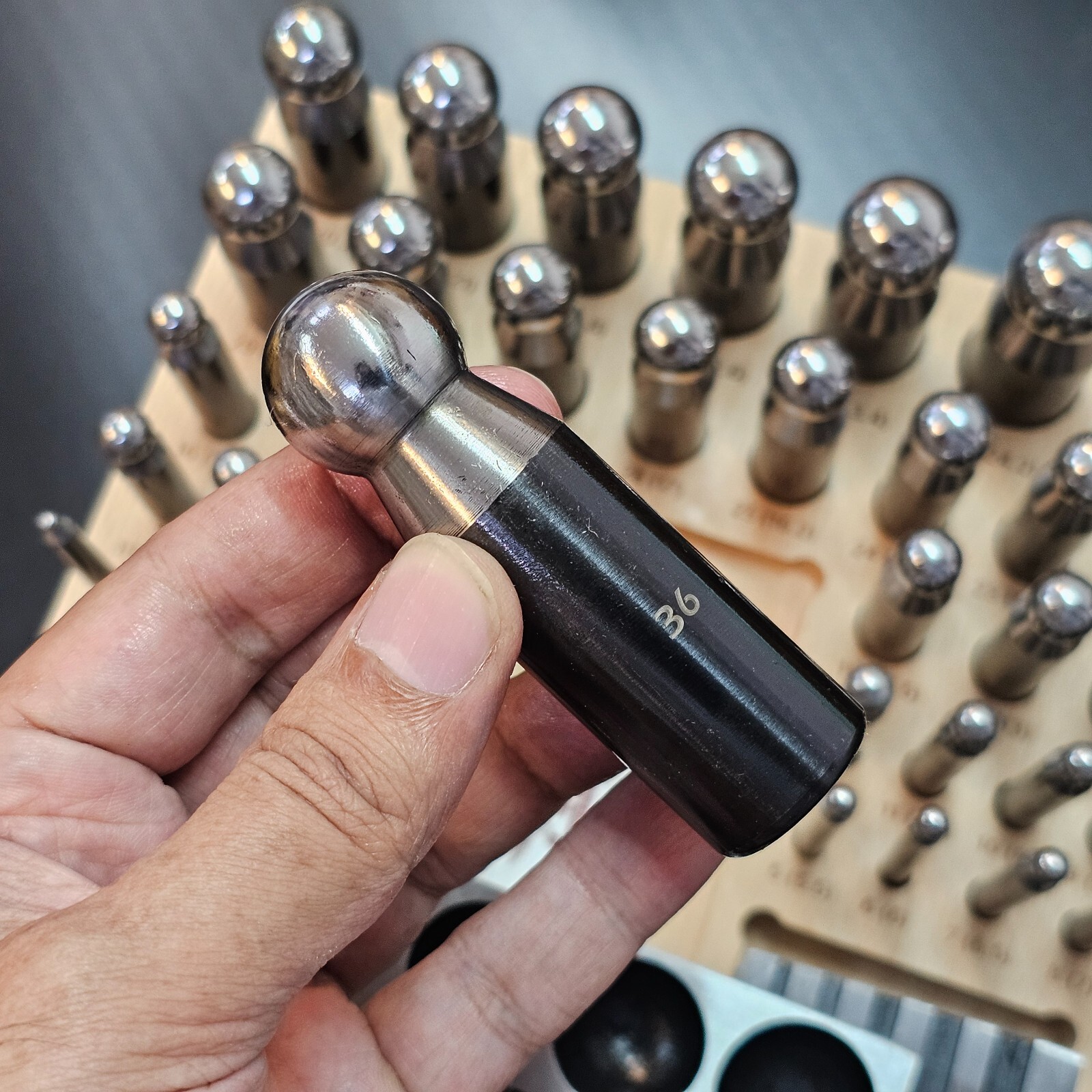 DIY Making Gold Silver Copper Jewelry Processing Gold Beating Dapping Tool Kit