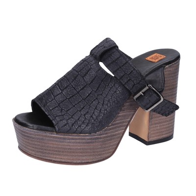 Women's shoes MOMA 7 (EU 37) sandals black leather BK101-37