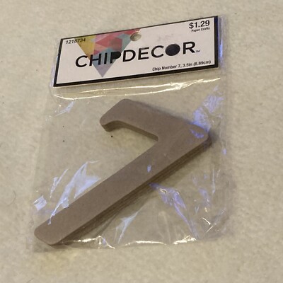 Chipdecor Chip Number 7 - 3.5  (8.89cm)