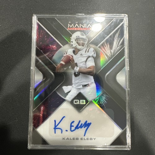 🏈KALEB ELEBY #6/10 2022 WILD CARD AUTO MANIA AMERICAN FB