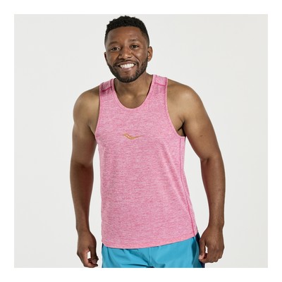 Saucony Мужчины Секундомер Singlet Flame Quartz Heather L Apparel