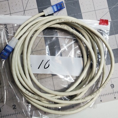 CAT5e Ethernet Cable Lan Router Network Wire CAT5E RJ45 Internet White 10Ft Cord